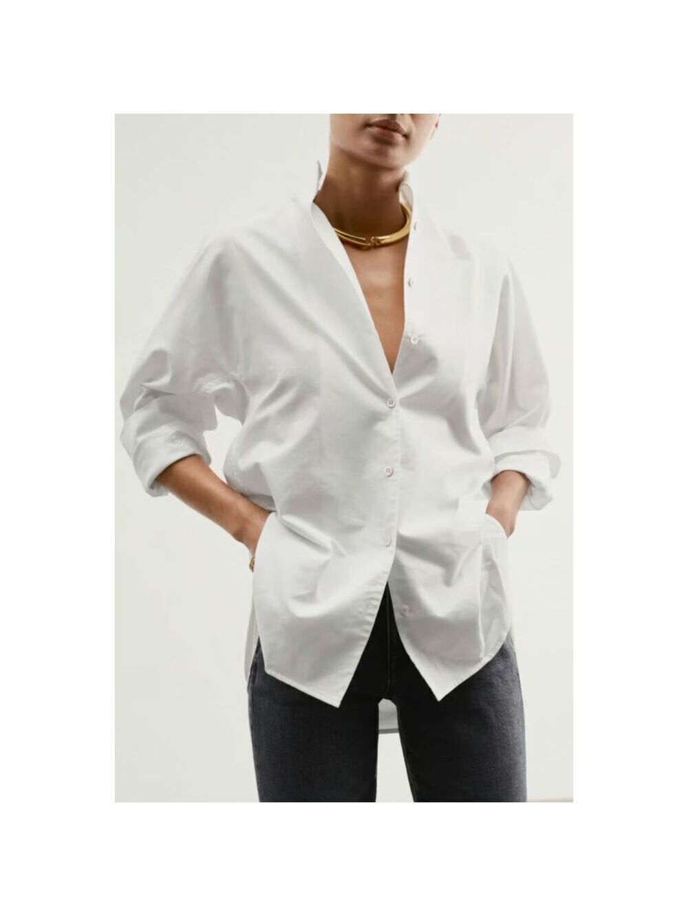AYR The Tate Button Down Shirt Oxford White Women’s Size Small | New With Tags